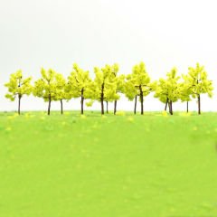 Maket Ağaç 3,5 cm 10'lu N:G3517 Açık Yeşil