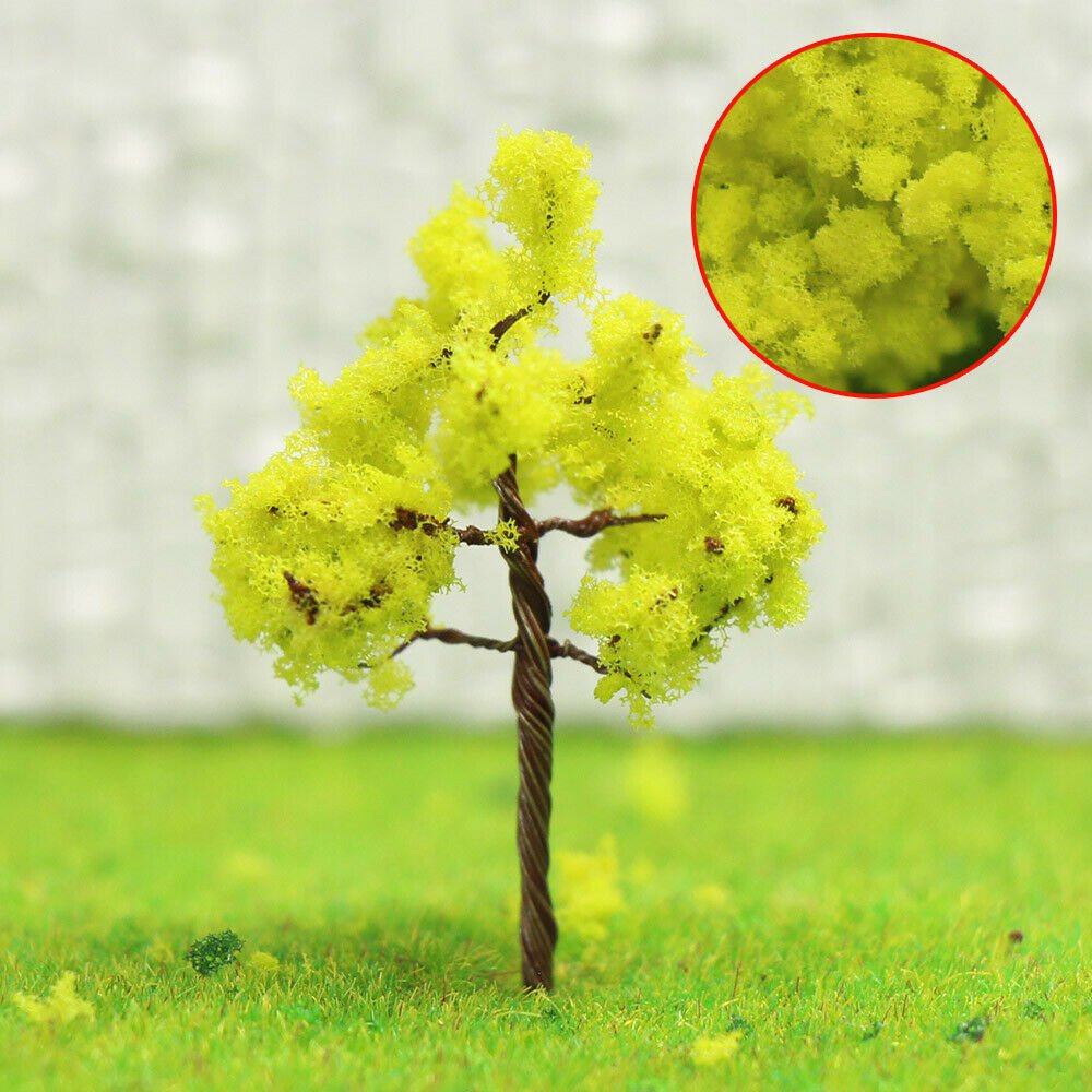 Maket Ağaç 3,5 cm 10'lu N:G3517 Açık Yeşil