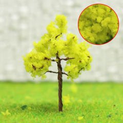 Maket Ağaç 3,5 cm 10'lu N:G3517 Açık Yeşil