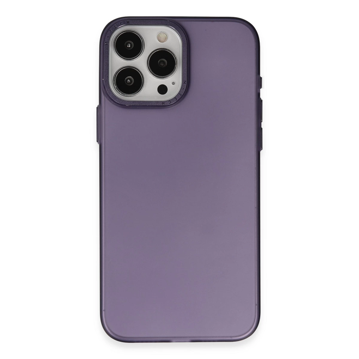 İphone 15 Pro Kılıf Modos Metal Kapak - Derin Mor