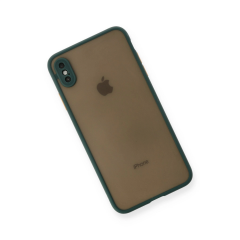 İphone Xs Max Kılıf Montreal Silikon Kapak - Yeşil