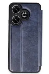 Newface Xiaomi Redmi 13 4g Kılıf Flip Cover - Lacivert