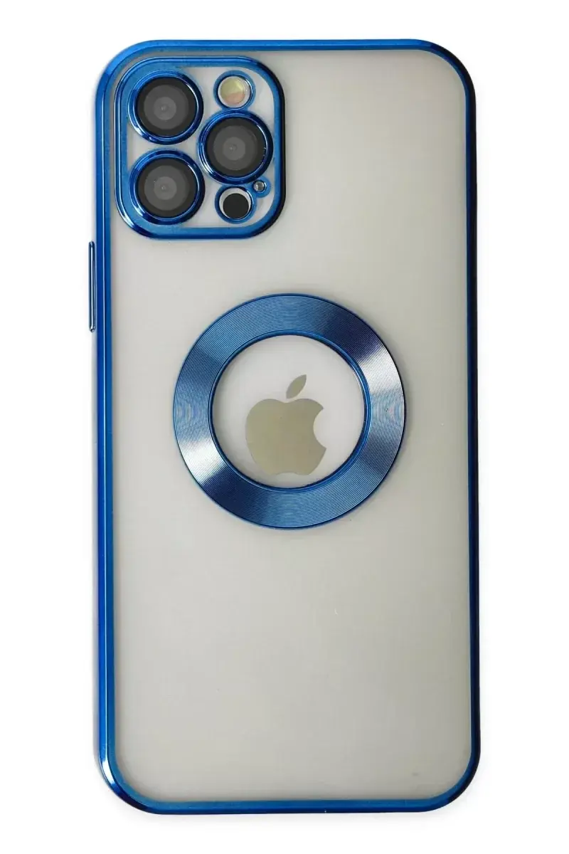 Newface İphone 12 Pro Kılıf Slot Silikon - Mavi