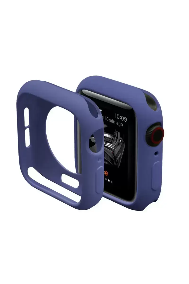 Newface Apple Watch 44mm Silikon Alt Kasa - Mavi