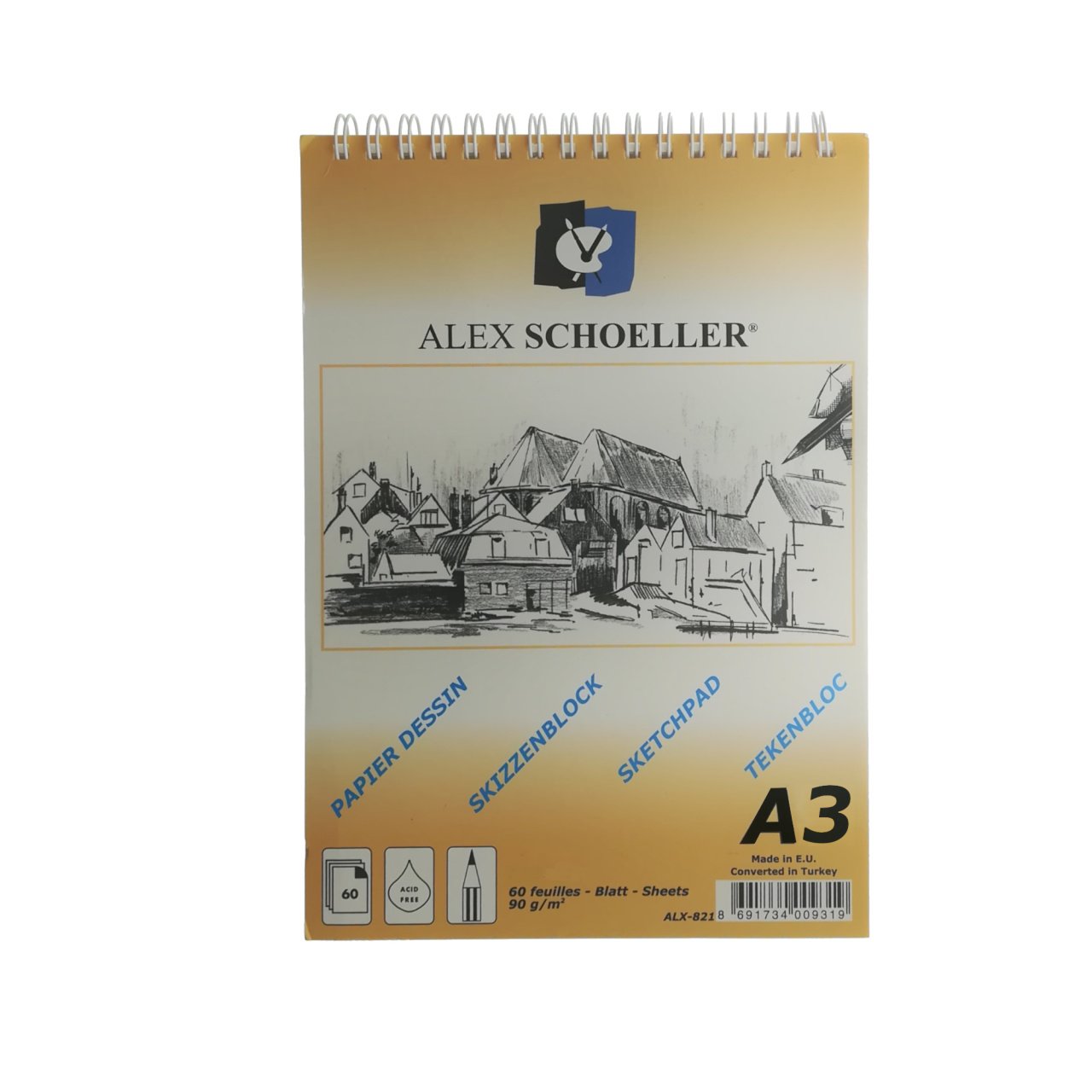 Skizzenblock Eskiz Defteri 60 Yaprak 90gr A3