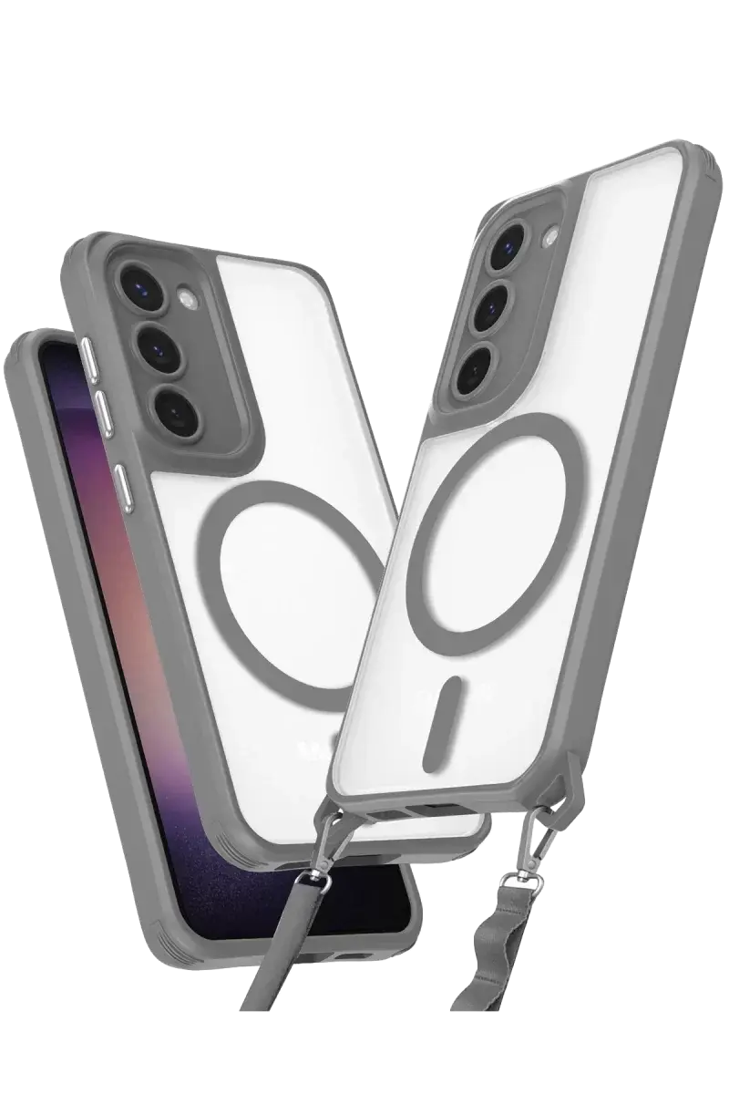 Newface Samsung Galaxy S23 Plus Kılıf Enka Magsafe Silikon Kılıf - Titan Gri