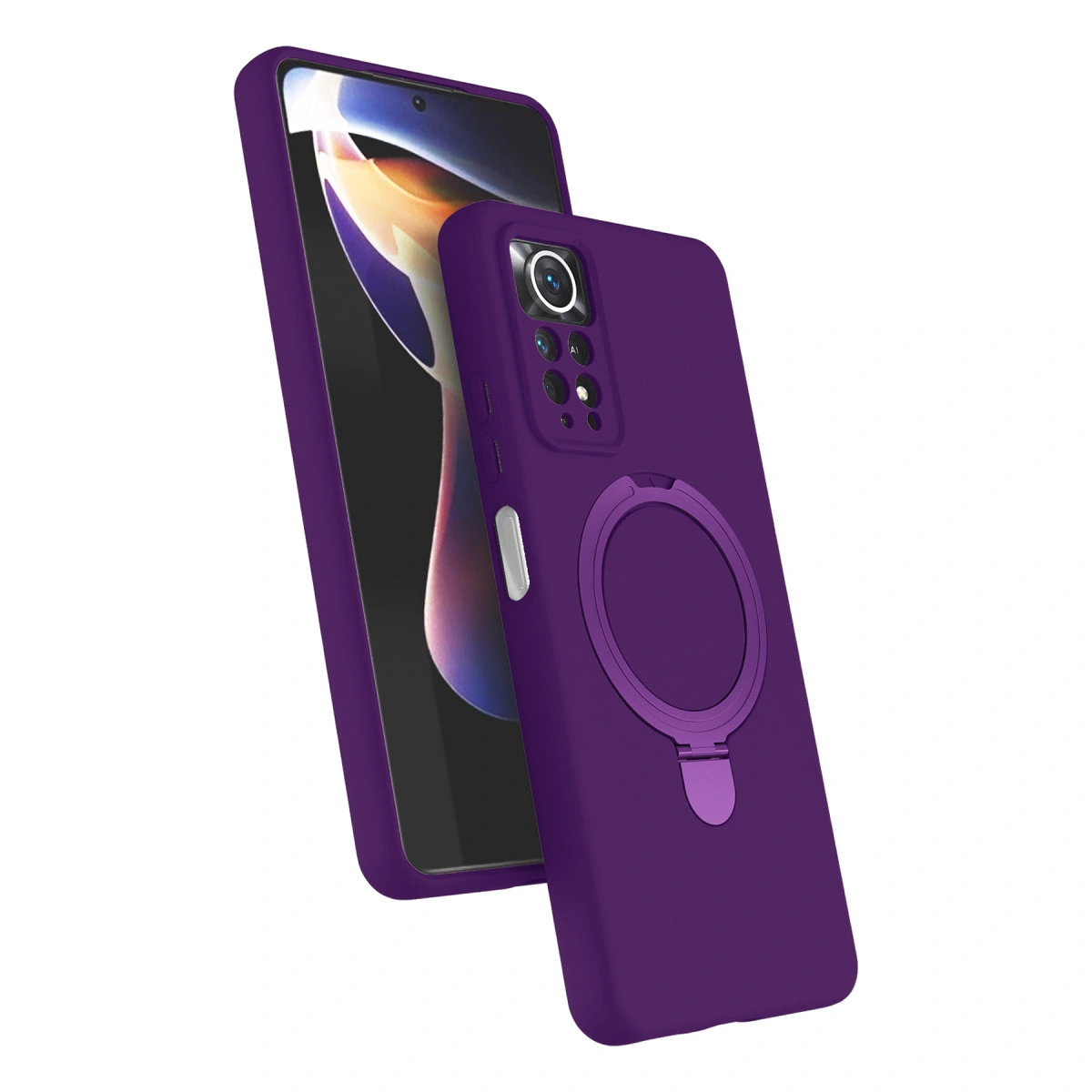 Xiaomi Redmi Note 12 Pro 4g Regal Magsafe Standlı Kapak - Derin Mor