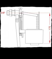 Japar 1/2 Şok Kapatmalı Flatör