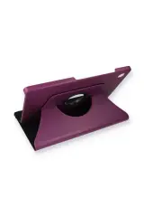 Newface Samsung Galaxy X200 Tab A8 10.5 Kılıf 360 Tablet Deri Kılıf - Mürdüm