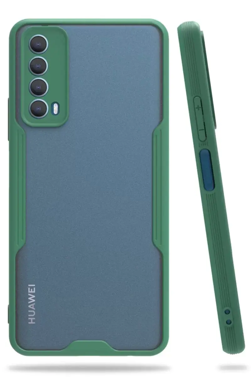 Newface Huawei P Smart 2021 Kılıf Platin Silikon - Yeşil