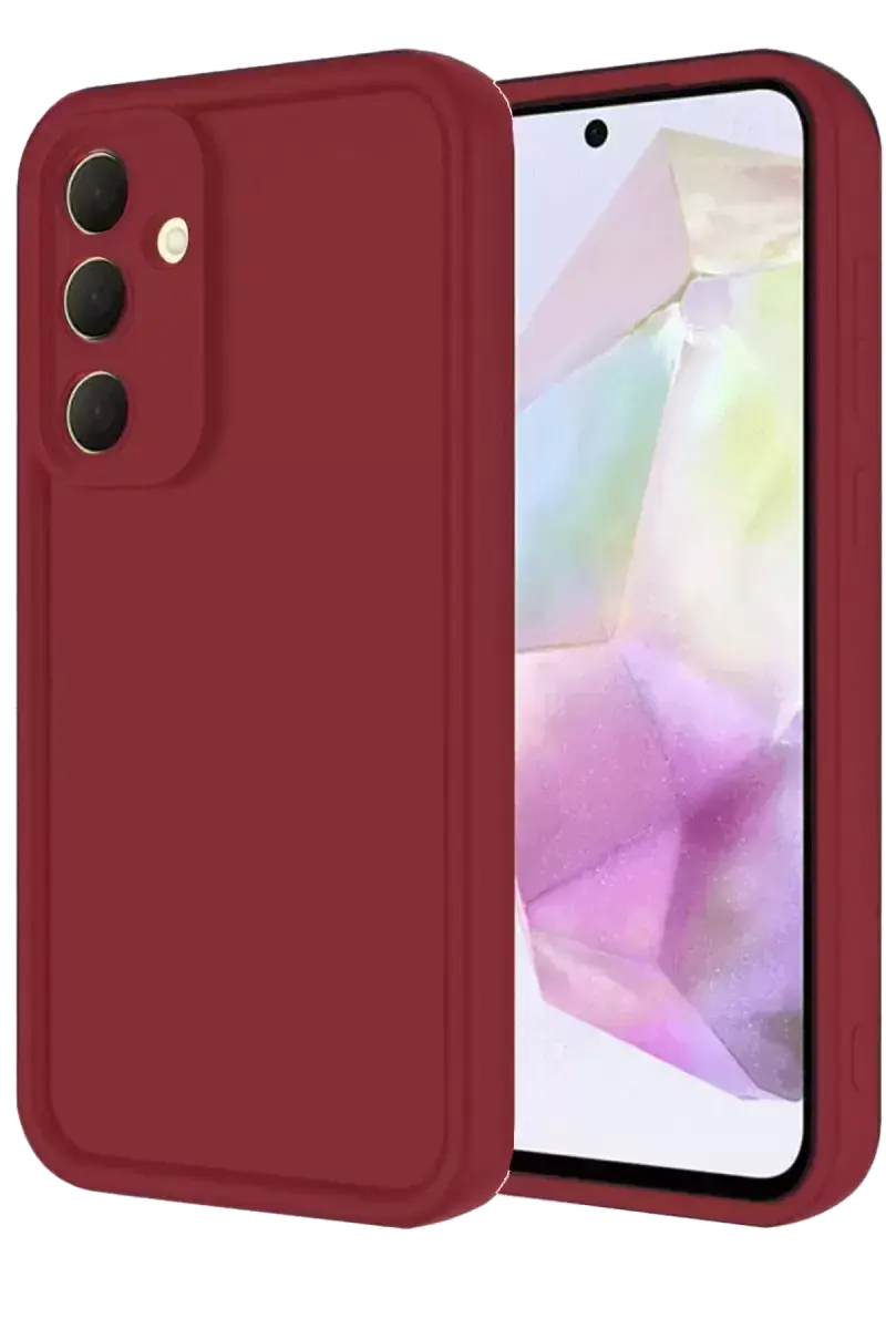 Newface Samsung Galaxy A16 5g Kılıf Viera Silikon - Bordo