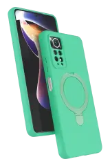 Newface Xiaomi Redmi Note 12 Pro 4g Regal Magsafe Standlı Kapak - Yeşil