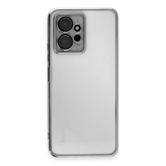 Xiaomi Redmi Note 12 4g Kılıf Razer Lensli Silikon - Gümüş