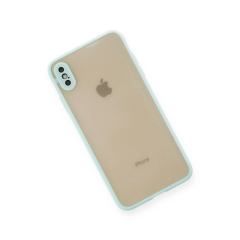 İphone Xs Max Kılıf Montreal Silikon Kapak - Turkuaz