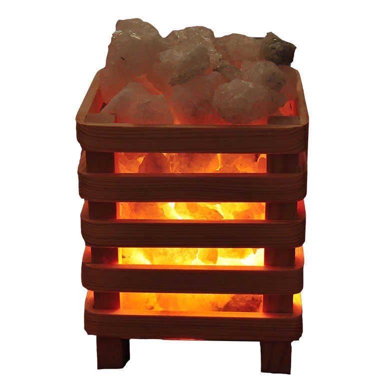 Kafes Şekilli Doğal Kaya Tuzu Lambası Çankırı Kablolu Ampullü Beyaz 2-4 Kg