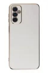 Newface Samsung Galaxy M23 Kılıf Volet Silikon - Beyaz