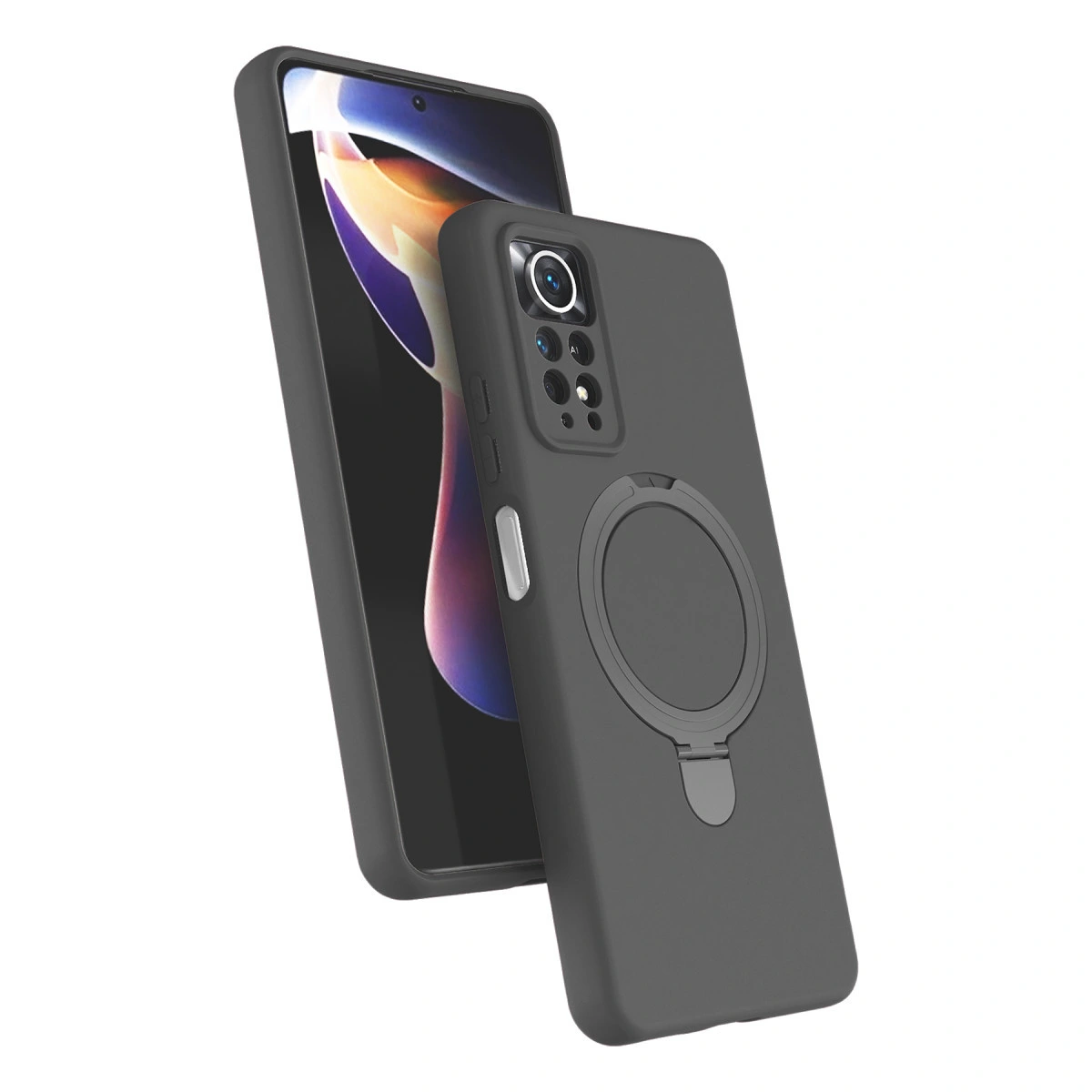 Xiaomi Redmi Note 12 Pro 4g Regal Magsafe Standlı Kapak - Titan Gri
