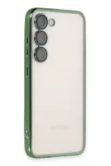 Newface Samsung Galaxy S24 Kılıf Razer Lensli Silikon - Yeşil