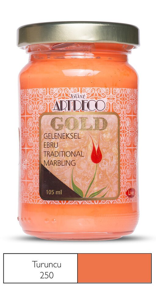Gold Geleneksel Ebru Boyası 105ml - 250 Turuncu