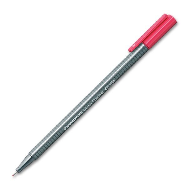 Üçgen Fineliner - 0.3 mm - Bordo