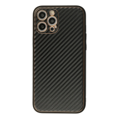 İphone 12 Pro Kılıf Coco Karbon Silikon - Siyah