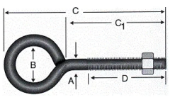 Kaynaklı Civata M8x190 - 50 Adet