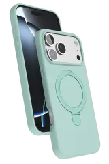Newface Apple İphone 17 Pro Max Regal Magsafe Standlı Kapak - Su Yeşili