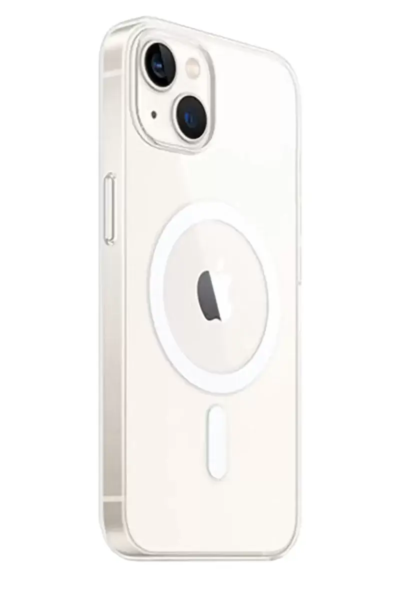 Newface Apple İphone 15 Plus Kılıf Magneticsafe Şeffaf Silikon - Şeffaf