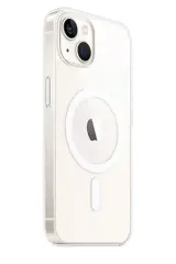 Newface Apple İphone 15 Plus Kılıf Magneticsafe Şeffaf Silikon - Şeffaf