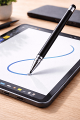 Vivo Y15s Uyumlu Dokunmatik Stylus Kalem Disk Uçlu Hassas Tablet Telefon Çizim Kalemi