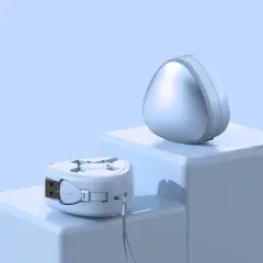 Powermaster Pm-29662 3'ü 1 Arada Cep Boy Makaralı 120cm 5 Kademeli Şarj Kablosu