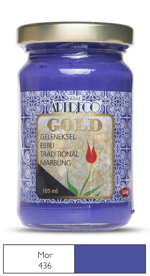 Gold Geleneksel Ebru Boyası 105ml - 436 Mor