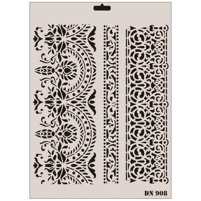 Rich Dantel Seri DN-908 Stencil 35x25 cm