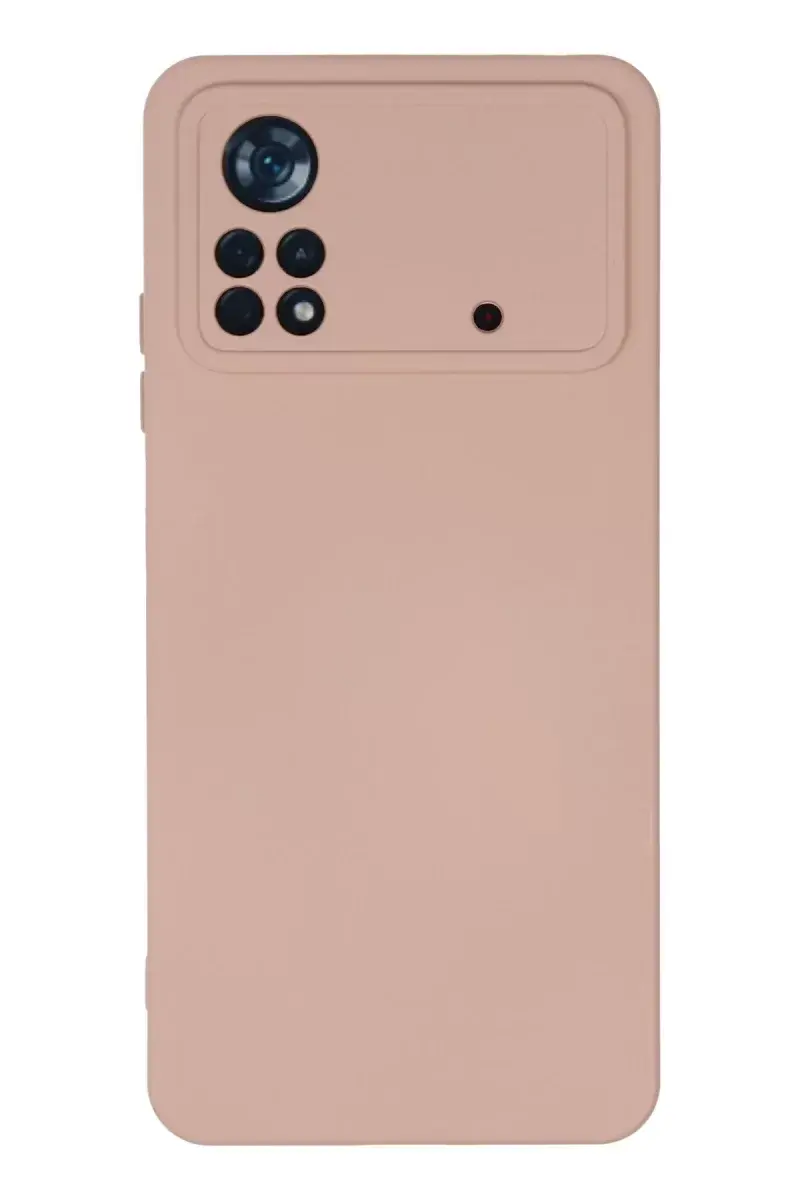 Newface Xiaomi Poco X4 Pro 5g Kılıf Nano İçi Kadife Silikon - Pudra