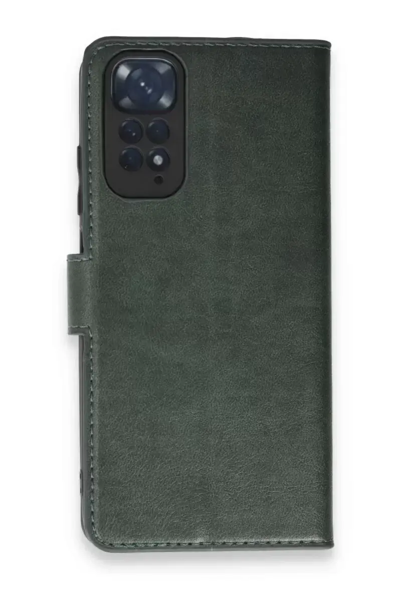 Newface Xiaomi Redmi Note 11 Pro Kılıf Trend S Plus Kapaklı Kılıf - Yeşil