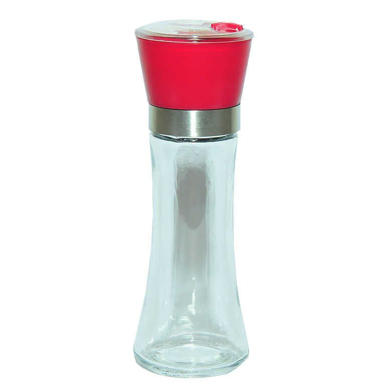 Tuz Karabiber Cam Değirmeni Kırmızı