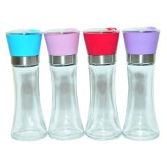 Tuz Karabiber Cam Değirmeni Kırmızı