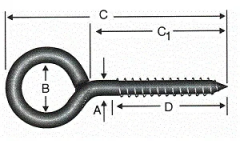 Kaynaklı Vida 8x190 - 50 Adet