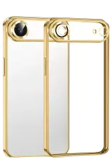 Newface Apple İphone 17 Air Razer Lensli Silikon - Gold