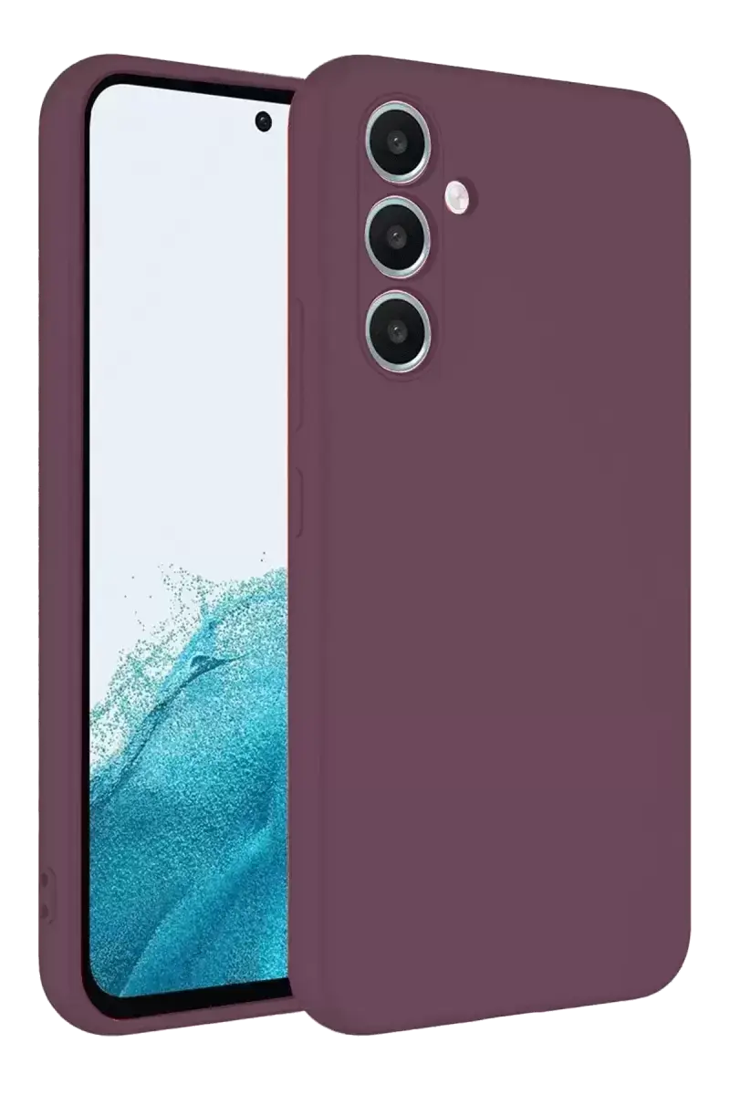Newface Samsung Galaxy A16 5g Kılıf First Silikon - Mürdüm