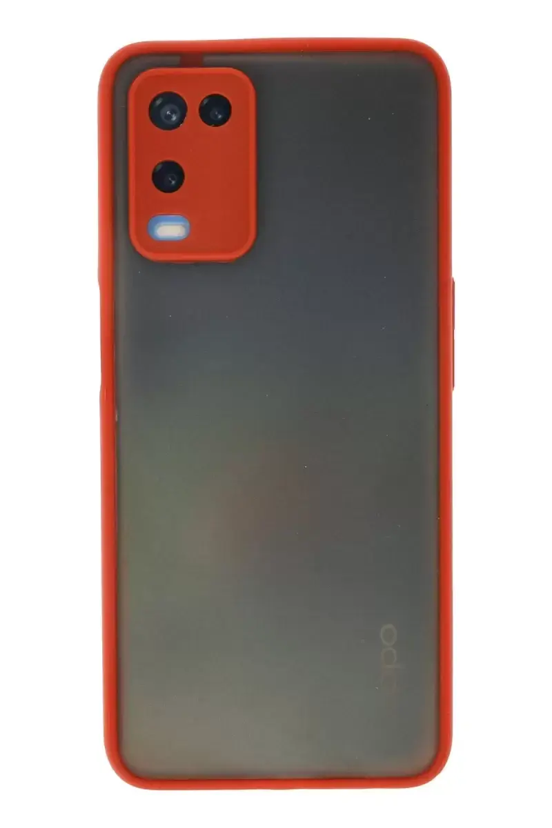Newface Oppo A54 4g Kılıf Montreal Silikon Kapak - Kırmızı