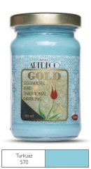 Gold Geleneksel Ebru Boyası 105ml - 570 Turkuaz