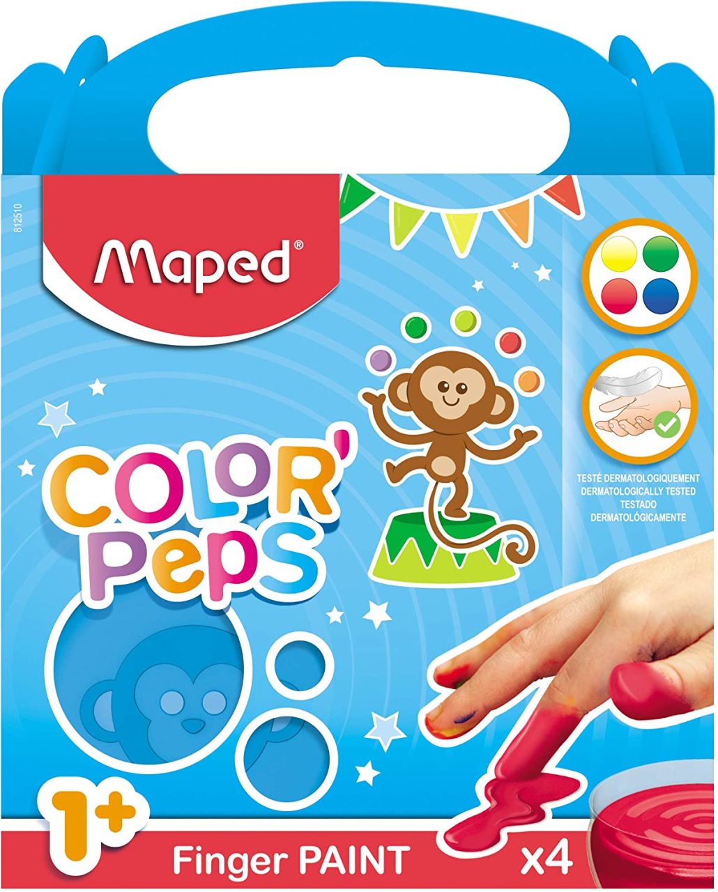 Colorpeps Parmak Boyası - 80gr - 4'lü
