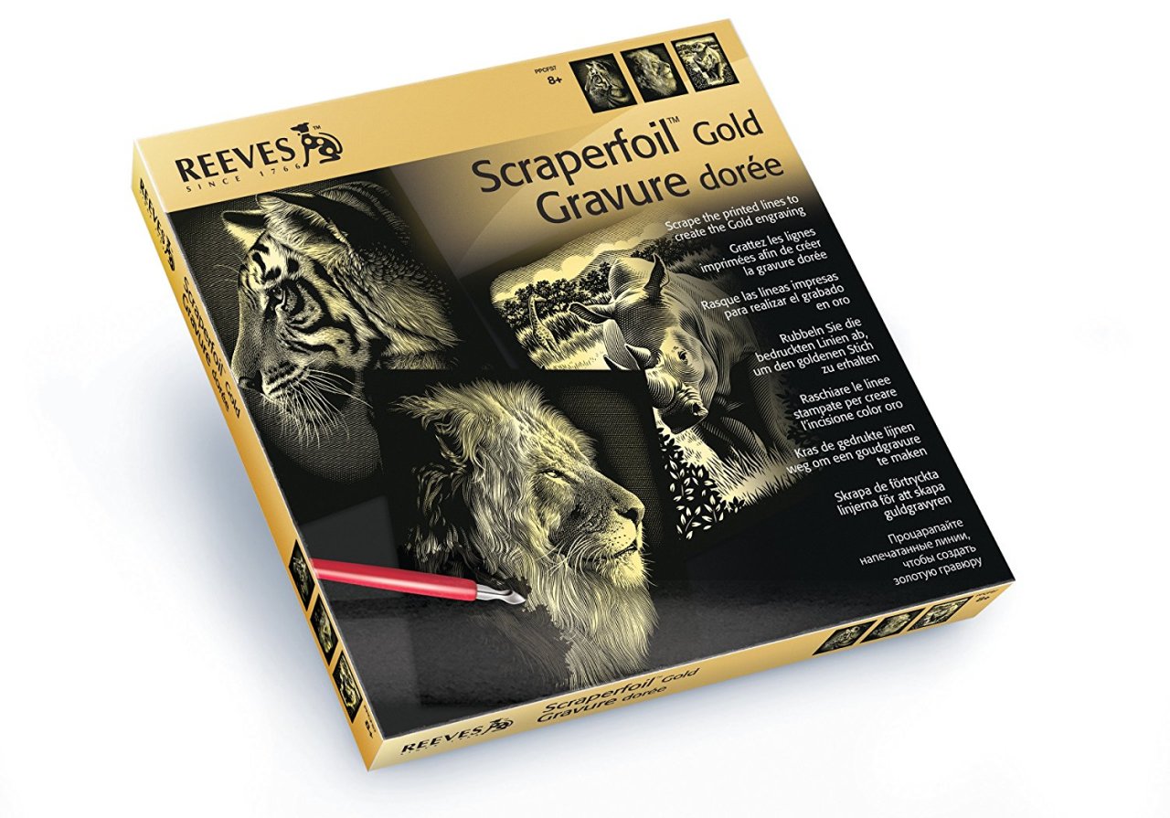 Altın Gravür Kazıma Seti 3'lü - 180x110mm