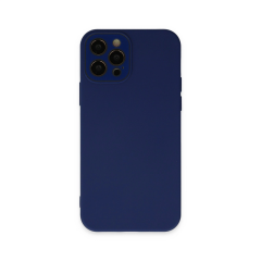 İphone 12 Pro Kılıf Lansman Glass Kapak - Sky Blue
