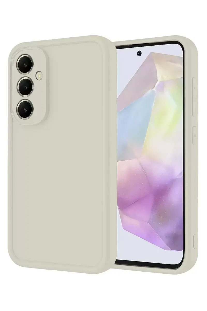 Newface Samsung Galaxy A16 5g Kılıf Viera Silikon - Krem