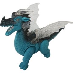 Can-em Oyuncak 1389 Pilli Işıklı Sesli Yürüyen Dinozor - Mavi