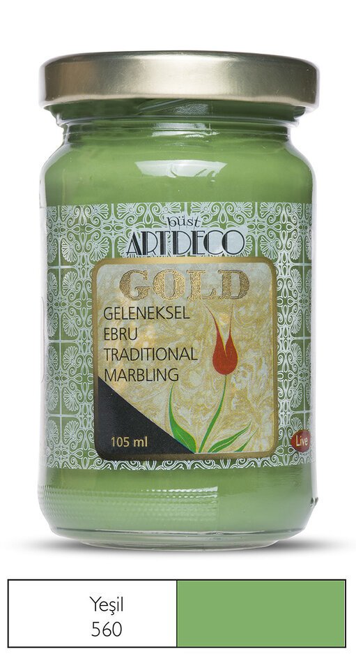 Gold Geleneksel Ebru Boyası 105ml - 560 Yeşil
