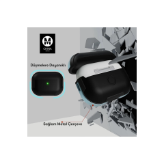 Airpods 3 (3.nesil) Mo-a8 Armor Kılıf - Kırmızı