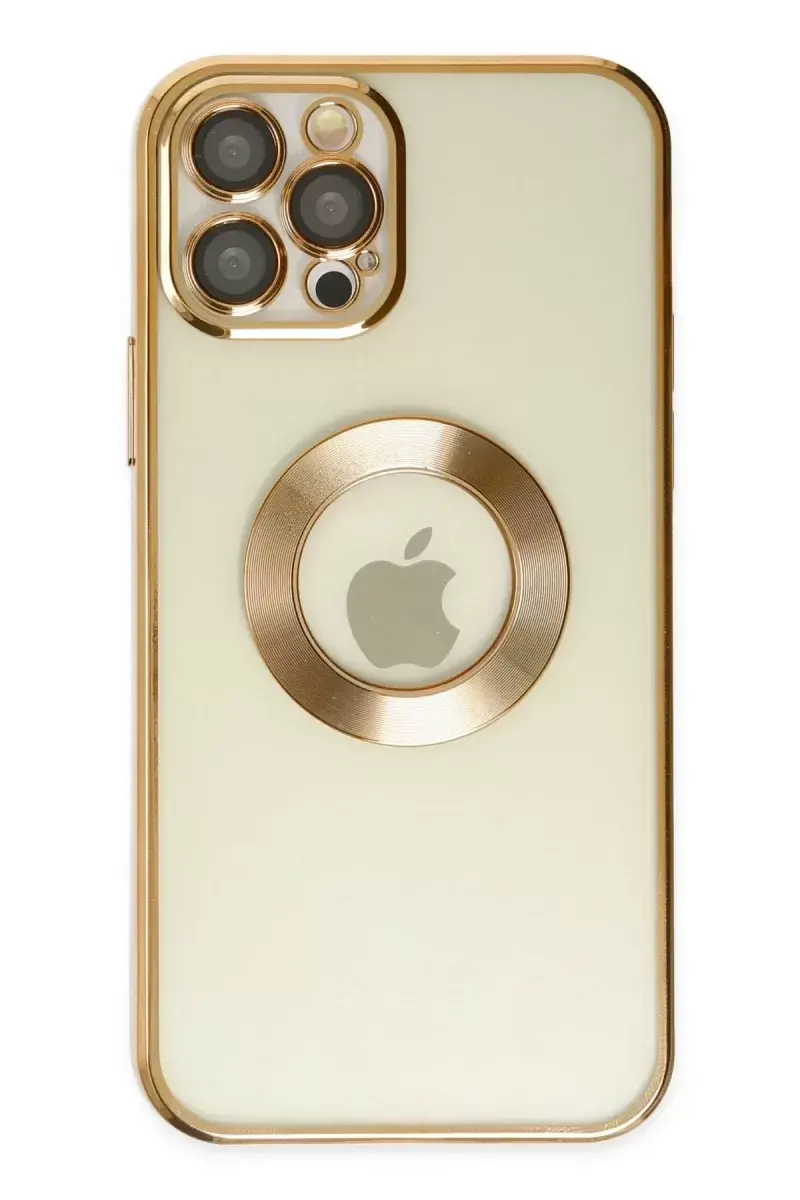 Newface İphone 12 Pro Kılıf Slot Silikon - Gold